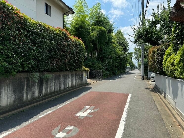 左手がかつて“ぶどう園”があった場所