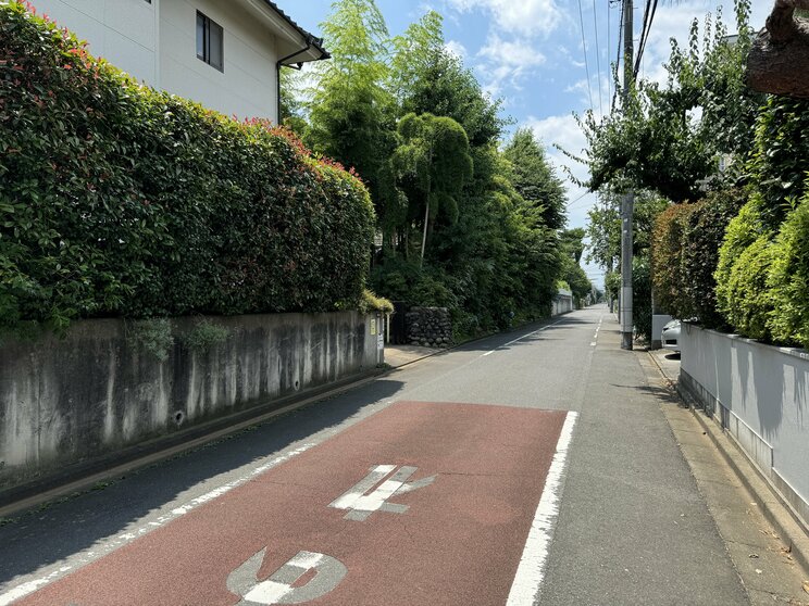 左手がかつて“ぶどう園”があった場所