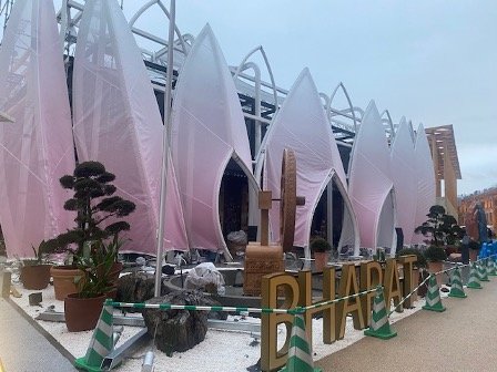 開幕に間に合わなかったインド館