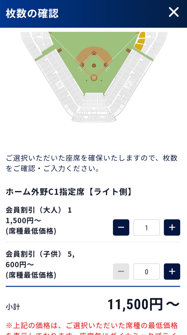 神宮球場のヤクルト戦、ゴールデンウィーク中は外野席1枚が1万円を超えている
