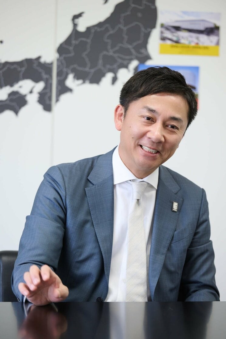 「これからもBリーグを盛り上げ、さらなる地方創生を目指していきます」と語る島田チェアマン。