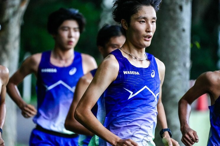 8月の妙高合宿での駅伝主将・小平敦之（写真／和田悟志）