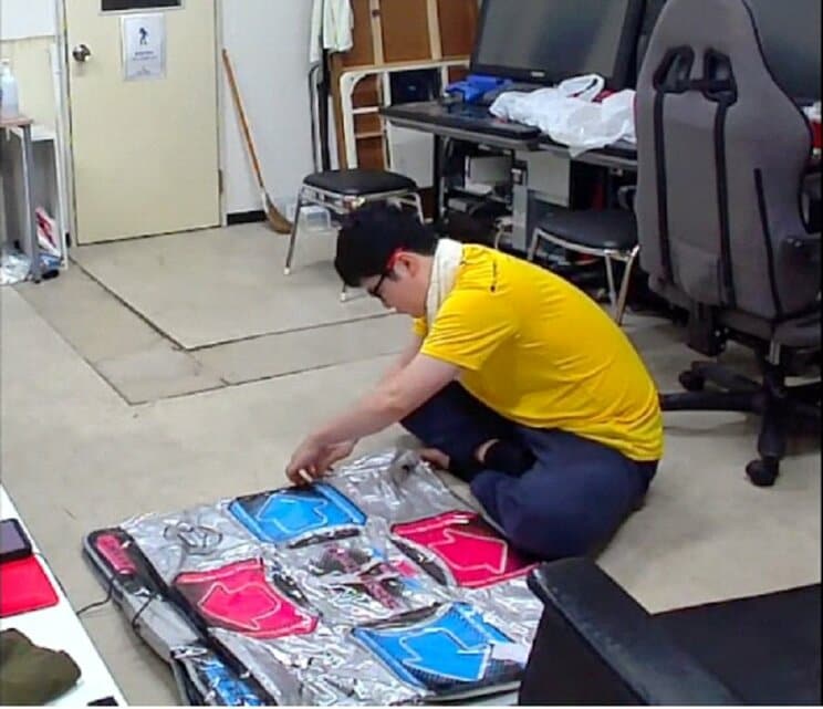 
RTA in Japan本番当日は、走者・解説者合わせて3枚のマットが持ち込まれていたという。
