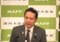 9月29日、記者会見を行う簗農水相（簗氏公式Instagramより）