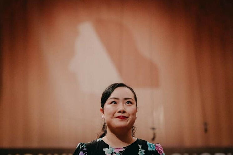 本選の桑原志織 ©Wojciech Grzedzinski /NIFC
