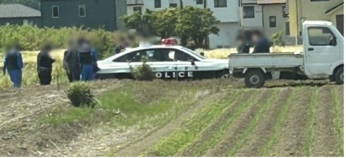 16歳少年が逮捕された瞬間（写真／地元住民提供）