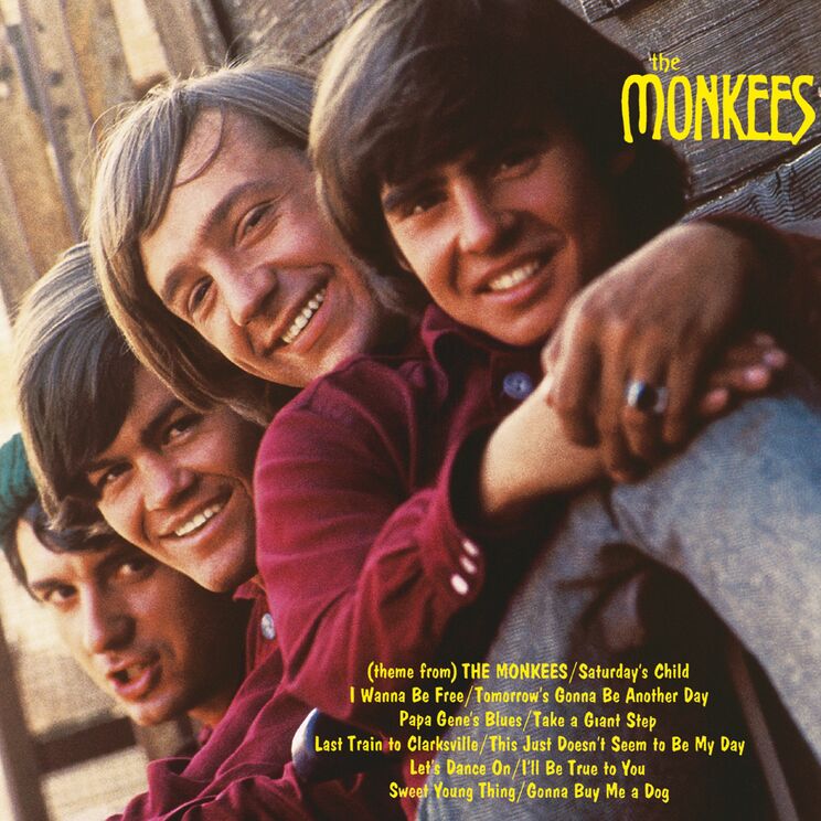 テレビ番組『ザ・モンキーズ・ショウ』で人気が爆発したモンキーズ。このデビューアルバムでアルバム・チャートで全米ナンバーワンを記録した。画像は2006年9月13日に発売『The Monkees [Deluxe Edition] / 恋の終列車【40周年アニバーサリー・エデョション】』（WANER MUSIC JAPAN）のもの