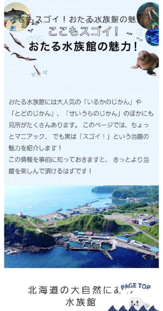 海に囲まれたおたる水族館（おたる水族館公式Ｘより）