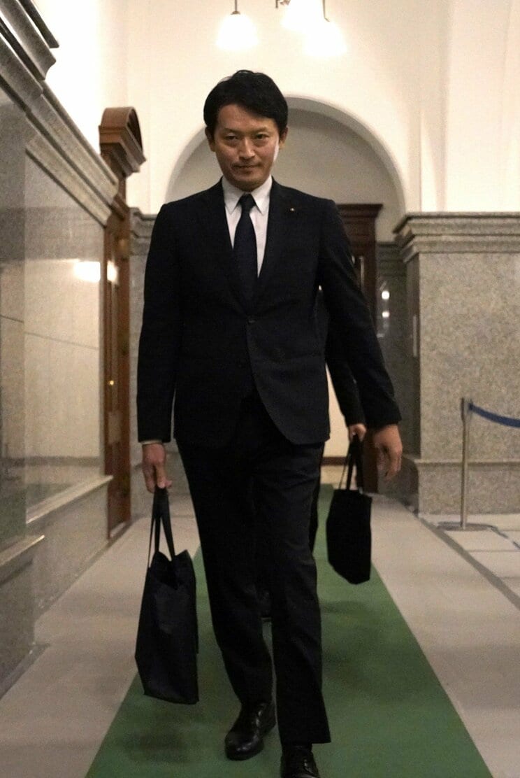 6月12日、県議会での斎藤知事（撮影/集英社オンライン）