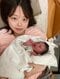 出産直後の三石祐奈さん（写真／三石さん提供）