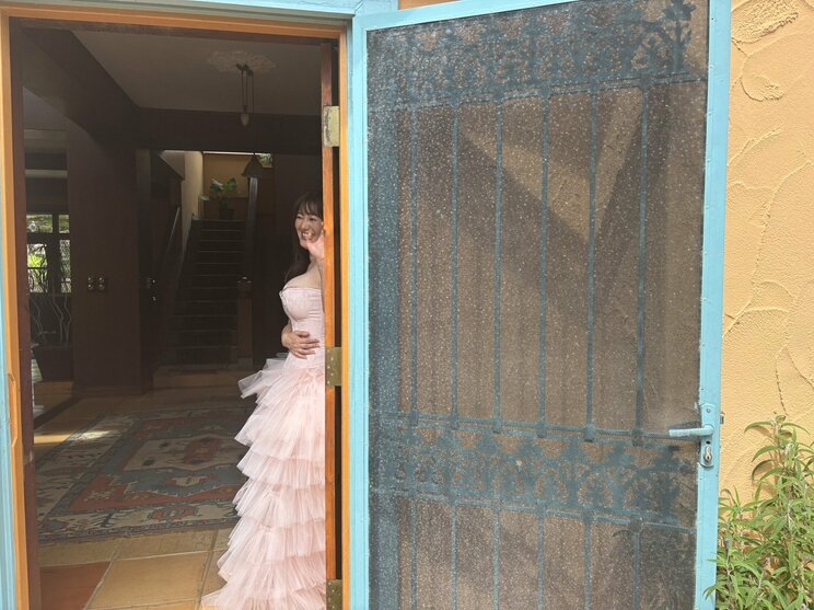 グラビア撮影の様子