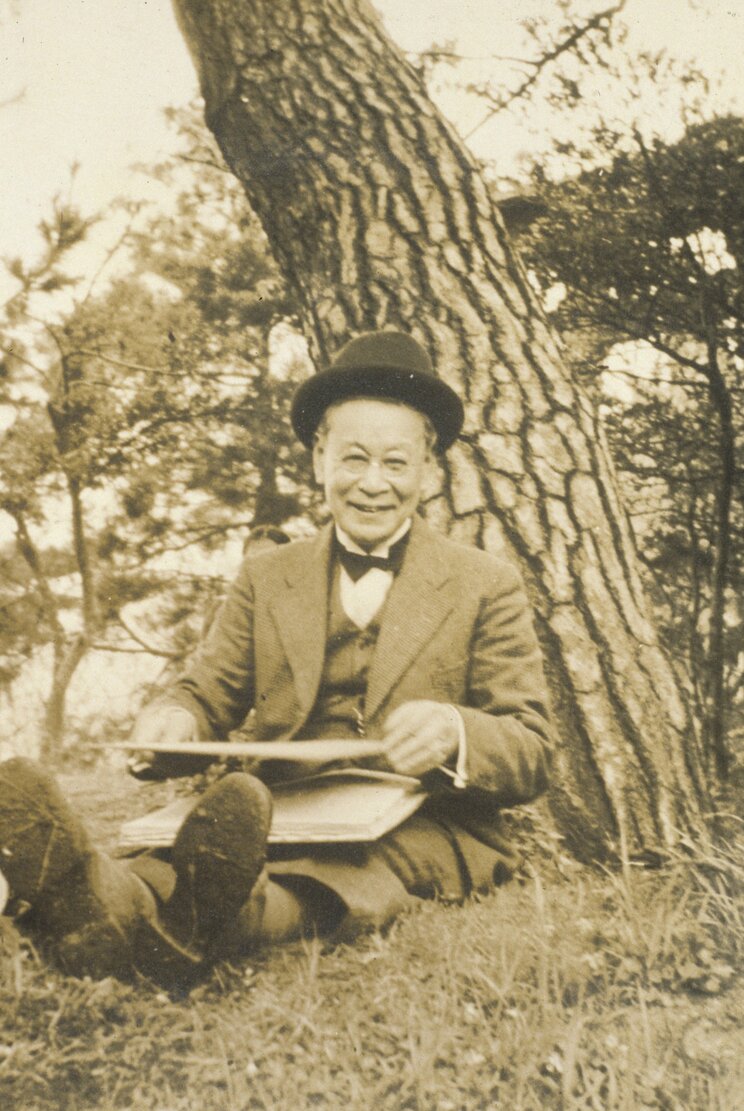 牧野富太郎氏　らんまんの笑顔がよく似合う　写真／高知県立牧野植物園提供