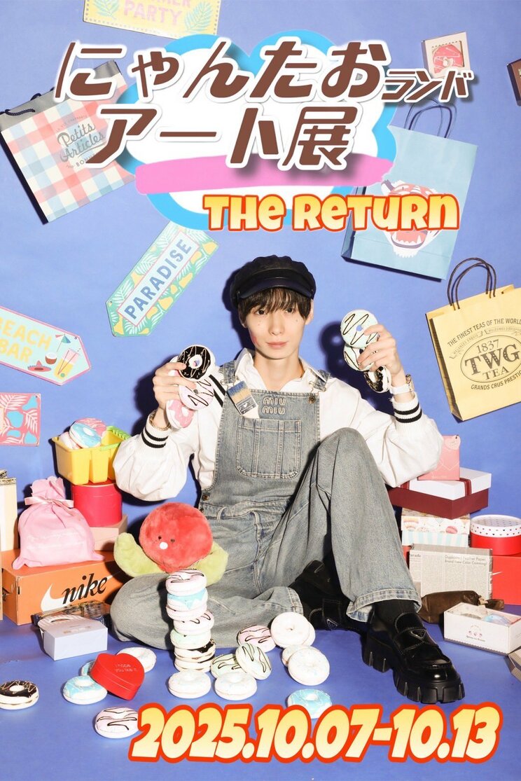 自身のアート展を開催したことも（本人Xより）