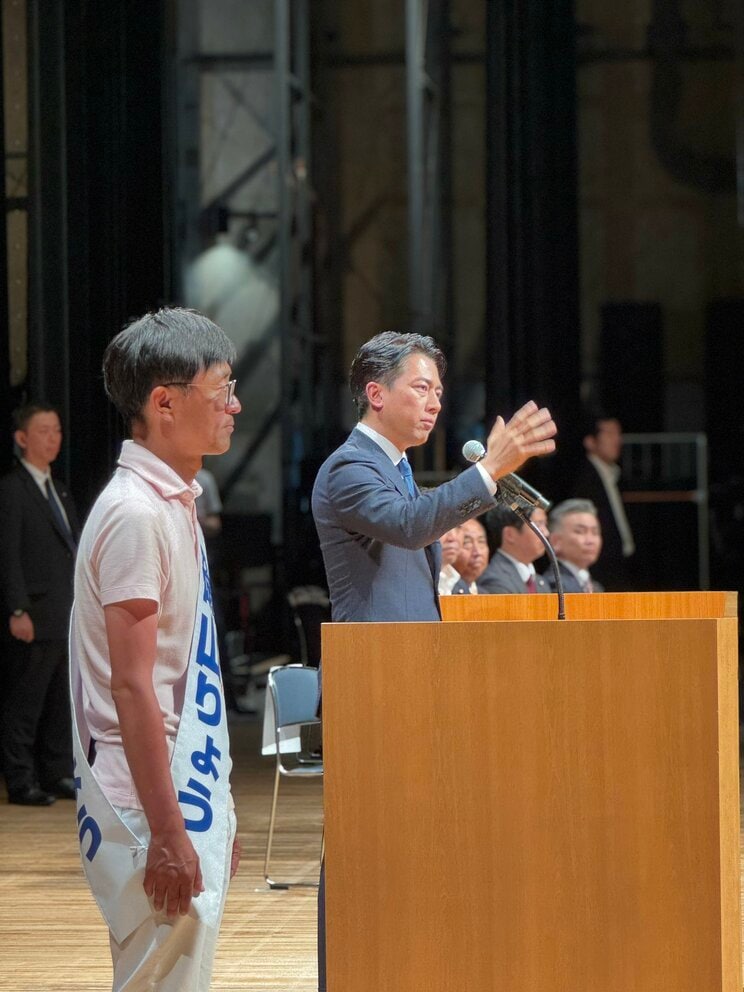 都議選の応援演説をする小泉進次郎氏（本人Xより）