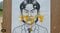 「韓国代表の帰国時に洪明甫監督へ投げつける卵を無料提供する」と主張する人物が、似顔絵に卵を投げつける映像のキャプチャー（X投稿より）