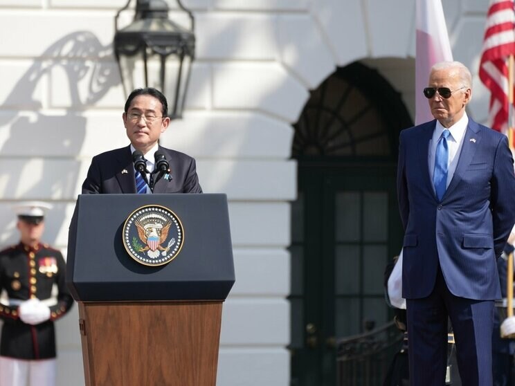 ホワイトハウスを訪問した際の岸田文雄首相とバイデン大統領 写真／shutterstock