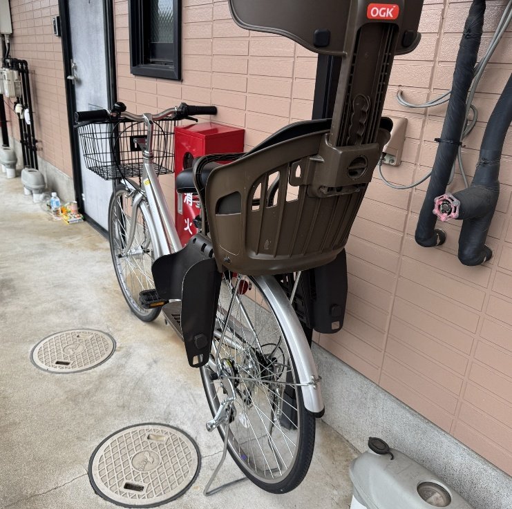 容疑者の自転車（撮影／集英社オンライン）