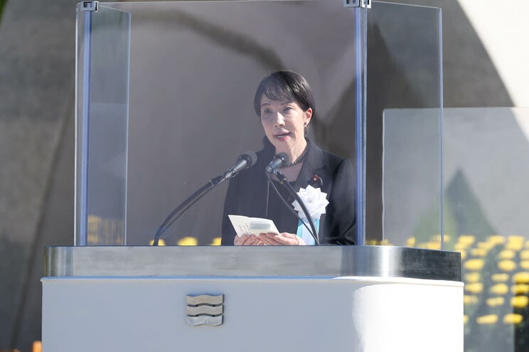 今年8月6日、資料館を訪れた高市首相は「被爆の実相、悲惨さが心に刻まれた」と語った