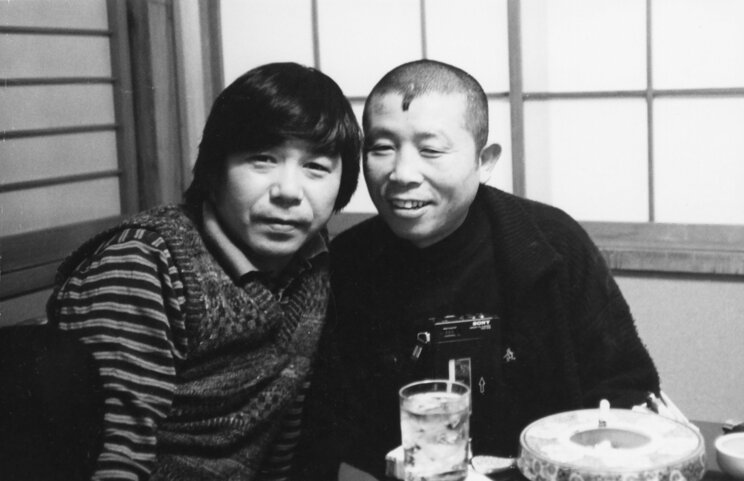 赤塚不二夫とのツーショット