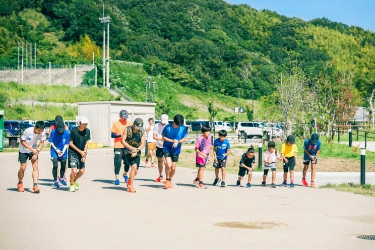 パートナー企業であるアシックスと「里山ランニングイベント」などを定期的に開催している。（写真提供／FC今治）