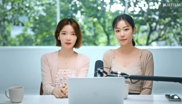 こちらが実際の映像。実はジウさんの衣装を借りているユンさん