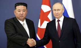 金正恩氏とプーチン大統領（SNSより）