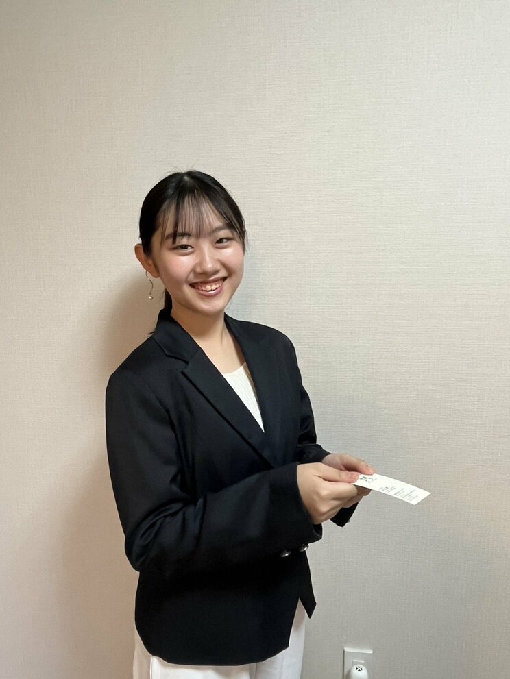 中学生とは思えない受け答えをしてくれた水野さん（写真／本人提供）