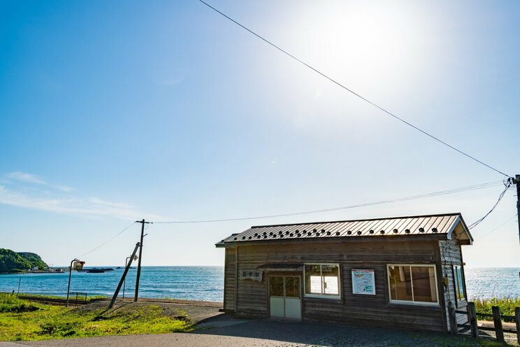 青森県JR五能線　驫木駅