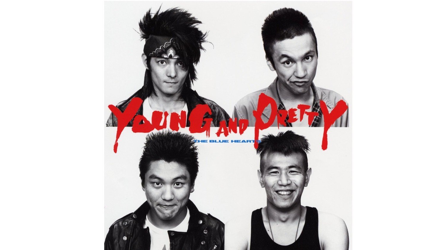 THE BLUE HEARTS モノクロポスター THE BLUE HEARTS ポスター