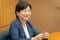 インタビューに応える野田聖子議員