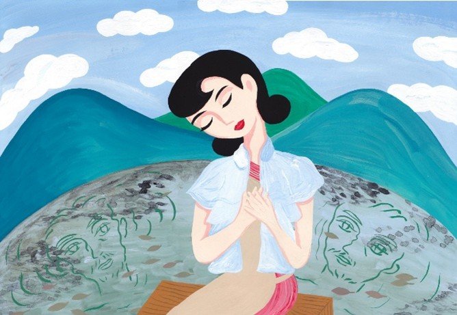 イラストレーター・中村桃子による連載挿絵