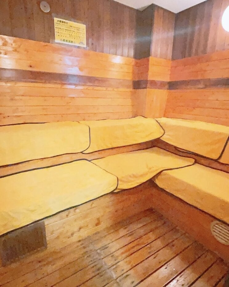 長喜温泉の自慢のサウナ（長喜温泉SNSより）