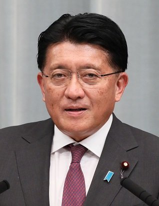 「消し込み発言」が話題となった平井卓也元デジタル大臣（首相官邸HPより）