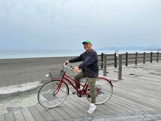 茅ケ崎ではどこでも自転車で。「中学生に戻ったような、引退したお爺ちゃんのような(笑)」