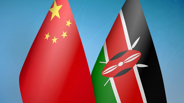 中国とケニアの国旗