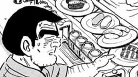 【こち亀】寿司バトル→TV大食い→高級ランチ…ご馳走のトリプルブッキングで両さんのお腹がついに限界突破!