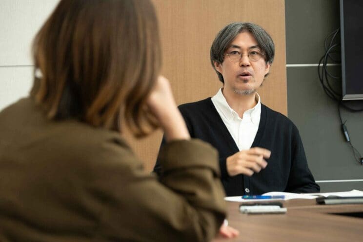 （えっ？　阿部寛さんピッタリじゃないですか？）と驚きの表情を見せる中川さん。（※編集部の想像です）