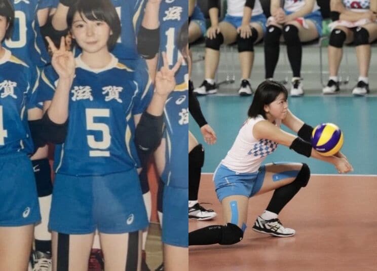トレーニングにまったく興味がなかったという学生時代（左が中学、右が高校時代。写真／本人提供）
