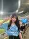来日したマンチェスター・シティの試合を観戦するいのりさん（画像／本人SNSより）