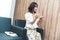 取材はTBS本社で行なわれた