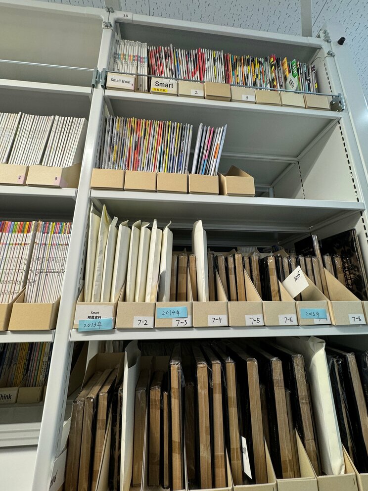 『smart』の棚には、付録も保管されていた