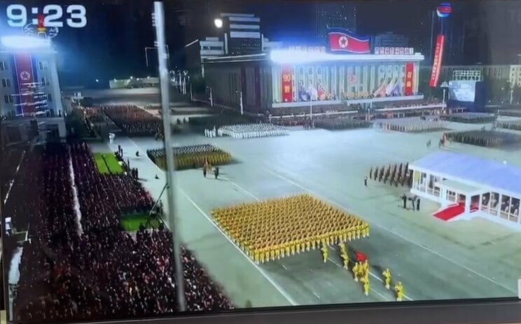 ＣＭ明けに突然現れた北朝鮮映像