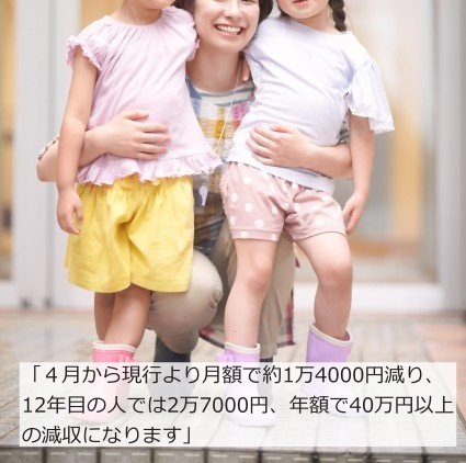 幼稚園の先生の驚きの減収額