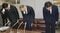 記者会見で謝罪する社会福祉法人北海道共同募金会の瀬尾英生会長（中央）ら＝（写真／共同通信社）