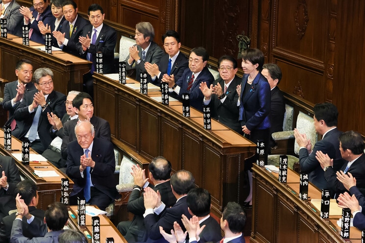 第105代内閣総理大臣に指名された高市首相(首相官邸SNSより)