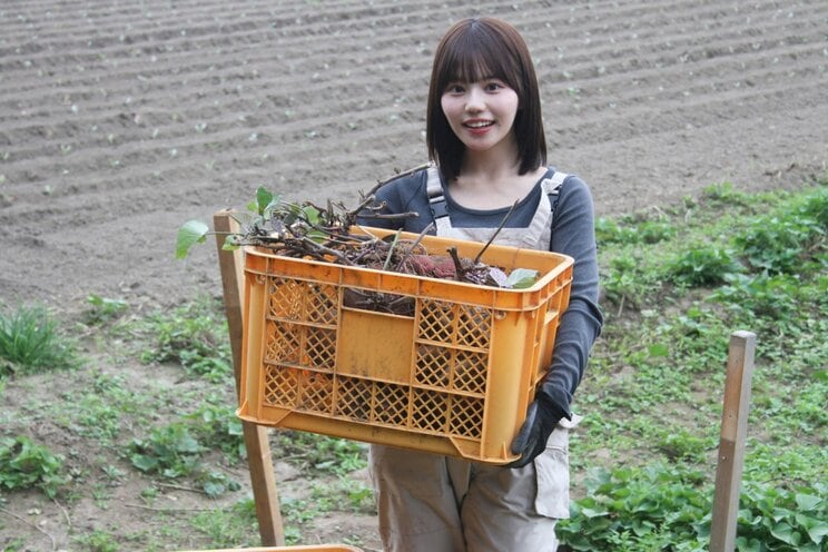 農作物について熱い想いを持つ上西萌々（撮影／千駄木雄大）