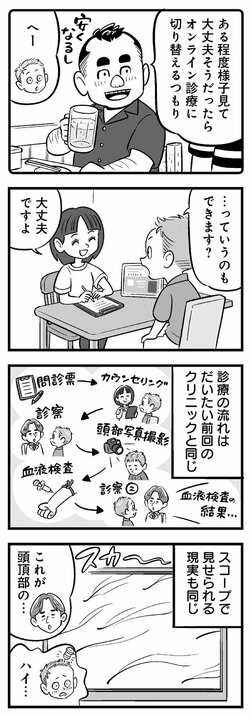 【漫画】憧れの同級生にいきなりDMも返信なし…「いきなりDMはキモかったか…」アラフォー男性、止めらないのは薄毛か、時間か恋心か!?_7