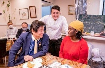 河村前名古屋市長と店内でのショット（写真／本人提供）