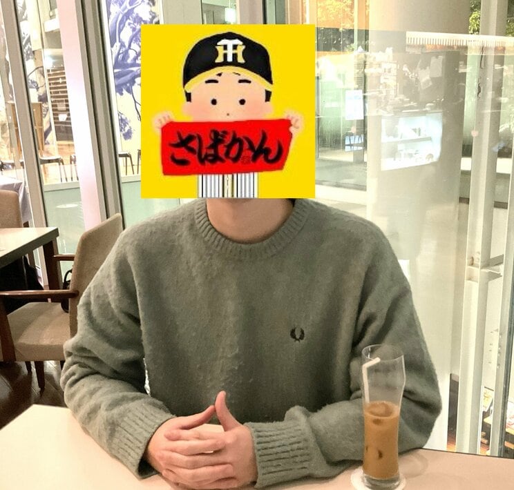 阪神タイガースの実況配信などYouTubeなどで活躍するさばかんさん（写真／筆者撮影）