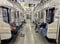 開放された電車内で横になる人も（撮影／集英社オンライン）